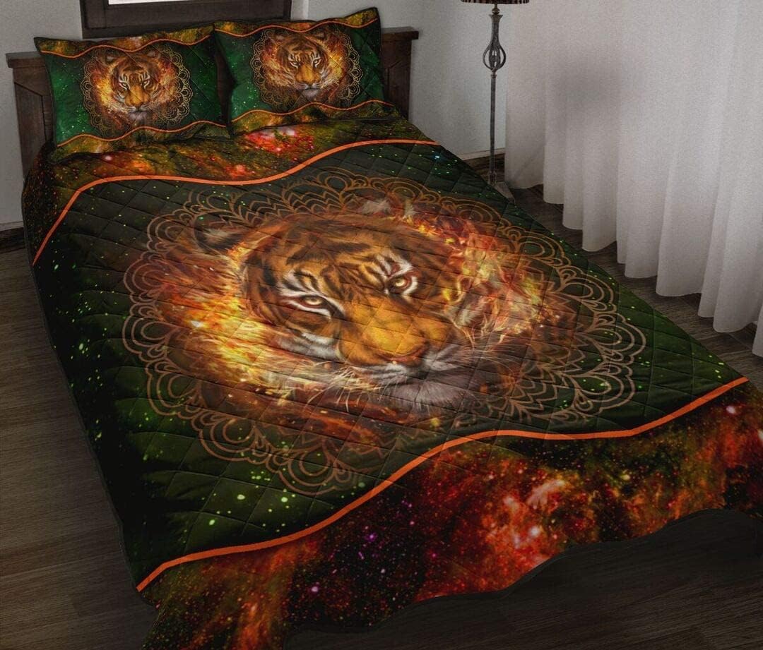 Personalized Tiger Quilt Sets Quilt Set Bed Mothers Fathers Day Birthday Girls Boys Gifts from Mom Mommy Mother Dad Daddy Father Grandma