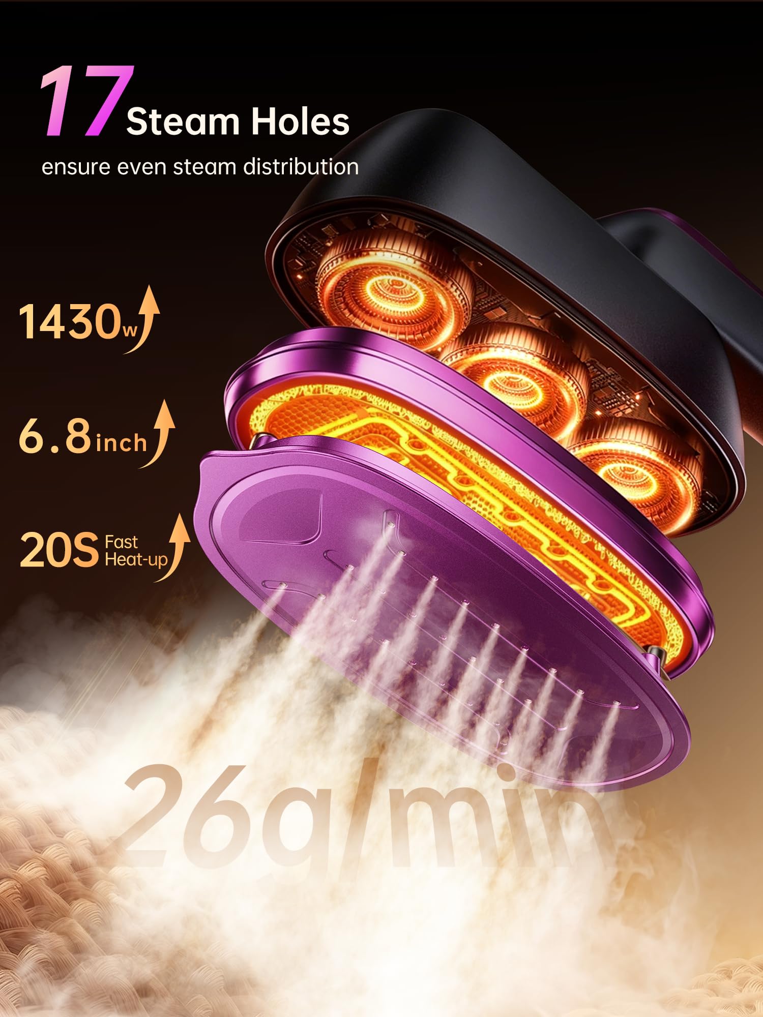 DRFLASH 2-in-1 Steamer & Travel Iron - Wrinkle-Free! -3
