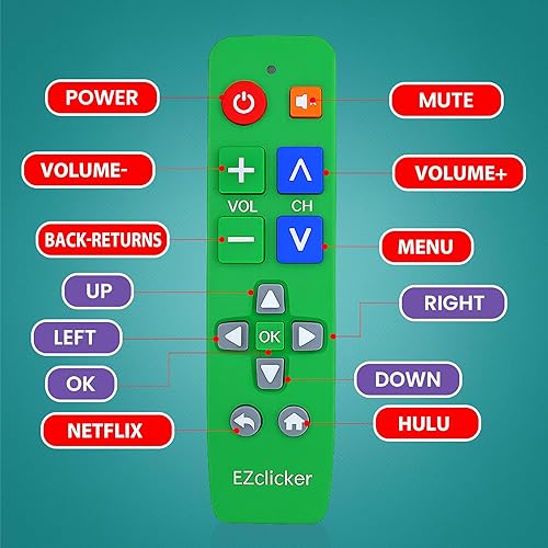 Miniatura 5 de LG TV Remote  Control remoto de TV con botón grande solo para todos los televisores LG (verde) simplificado y fácil de usar (2 pilas AAA no