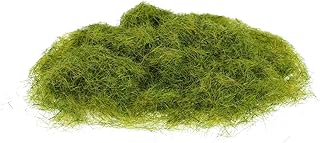 Static Grass, Nylon Artificial Grass Powder 5mm 2 x 30g Artificial Grass Fake Grass Tuft Model fo...
