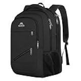 MATEIN 15.6 Inch Backpack for Men Women, 20 L Personal Item Casual Backpack Airline Approved, Water Resistant Laptop Computer Backpack with Multiple Organized Pockets, Black