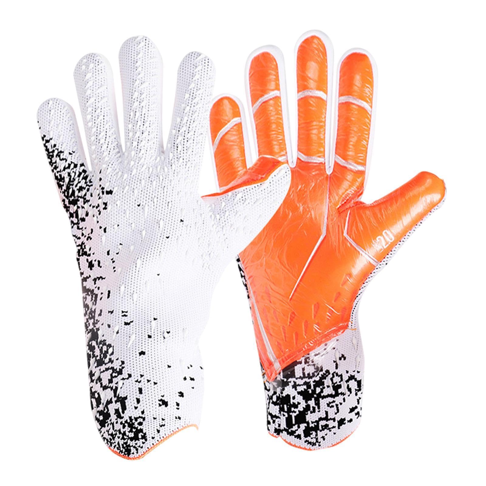 CALANDIS™ Goalkeeper Gloves Thickened Anti Slip Soccer Gloves for Outdoors Team Sports White Size 9 | Gloves | Clothing, Shoes & Accessories | Soccer | Team Sports-image-35