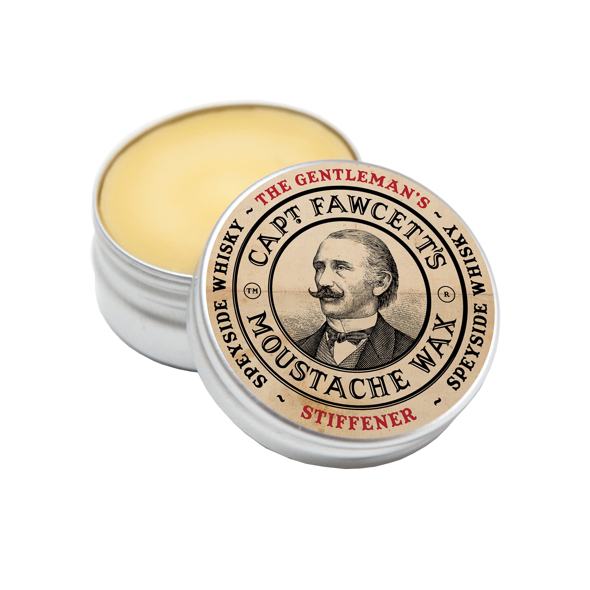 Captain Fawcett Gentleman's Stiffener Malt Whisky Moustache Wax