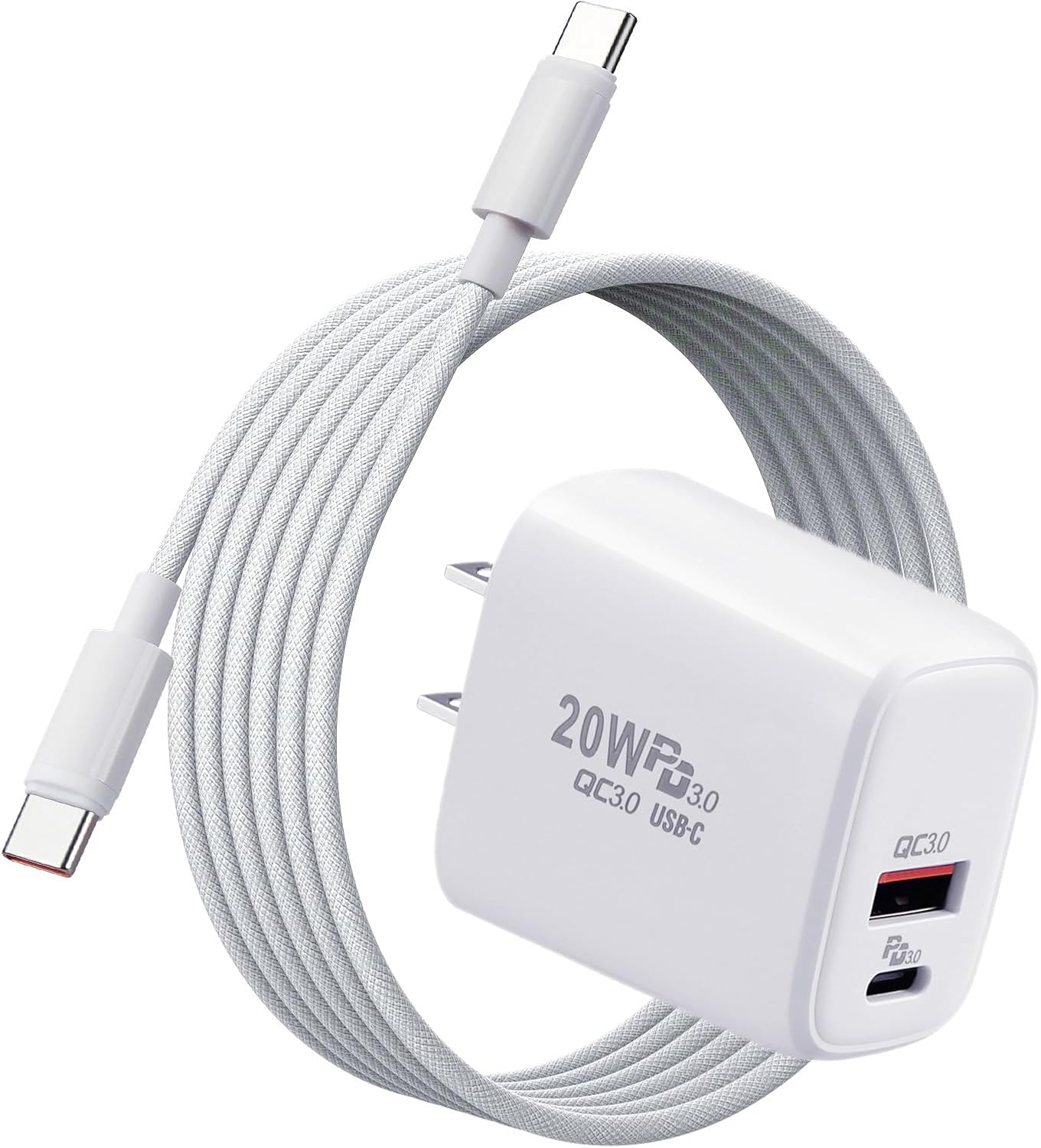 PD 20W USB C Charger Cable for Oculus Quest 3 2 Pro VR Headsets – Dual Port USB + Type C Fast Charger with C to C Charging Cable, 3.3ft Long PD 20W USB C Charger Cable for Oculus Quest 3 2 Pro VR Headsets – Dual Port USB + Type C Fast Charger with C to C Charging Cable, 3.3ft Long