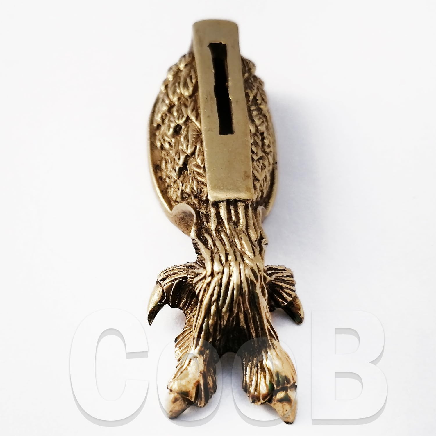 CooB Hunting Knife Finger Guard Bolster & Pommel Animals Set Owl Bird for Custom Knife Knives Making Handle, DIY Hand-Casted Solid Metal Knife Supplier Accessories (Bronze)