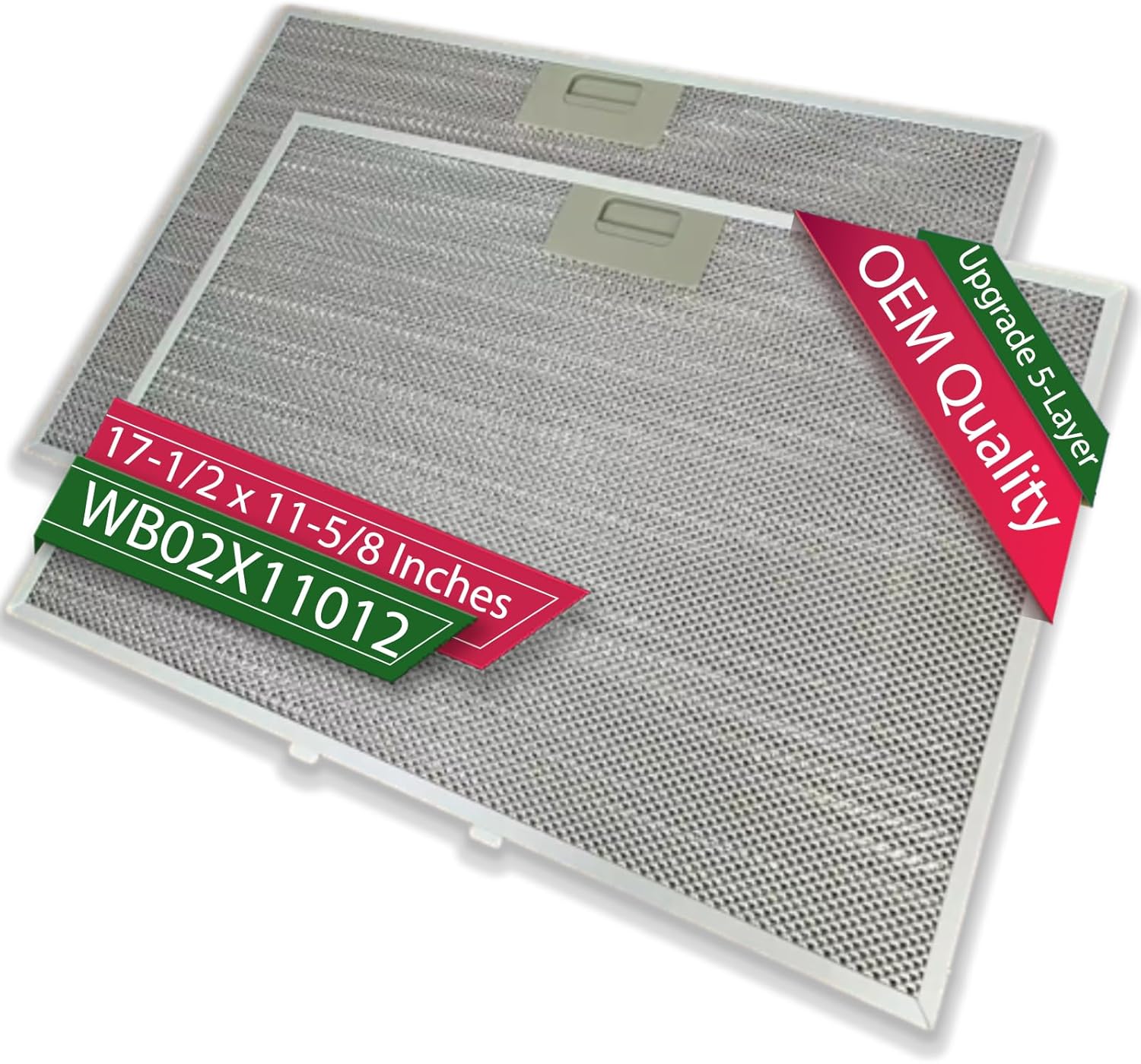 wb02x11012 Part Number Grease Filter Compatible with GE Range Hood JV566H2SS, JV666H2SS