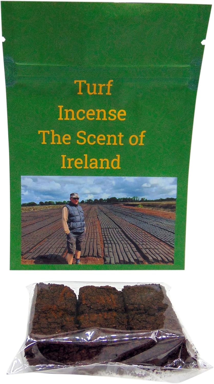 Irish Turf Peat Refills Bulk Pack with 6 Mini Sods in a Scent of Ireland Resealable Bag