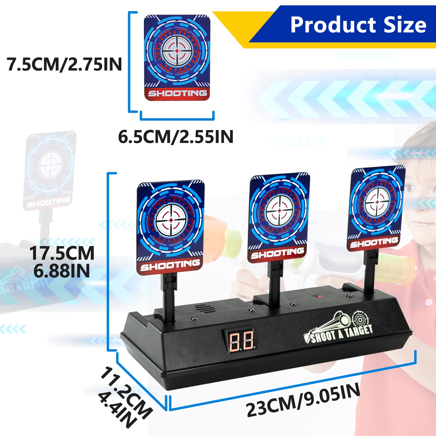 Amazon.co.jp: EKIND 電子銃射撃タ互換性 ナーフーゲターゲット ット