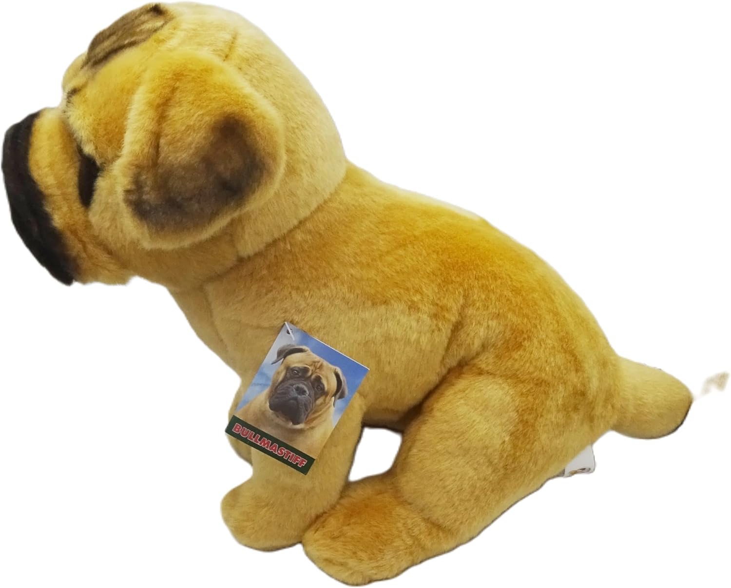 Bullmastiff Plush Toy Dog Plushie Can Be Personalized & Customized with an Engraved Tag, Collar and Stunning Gift Wrap