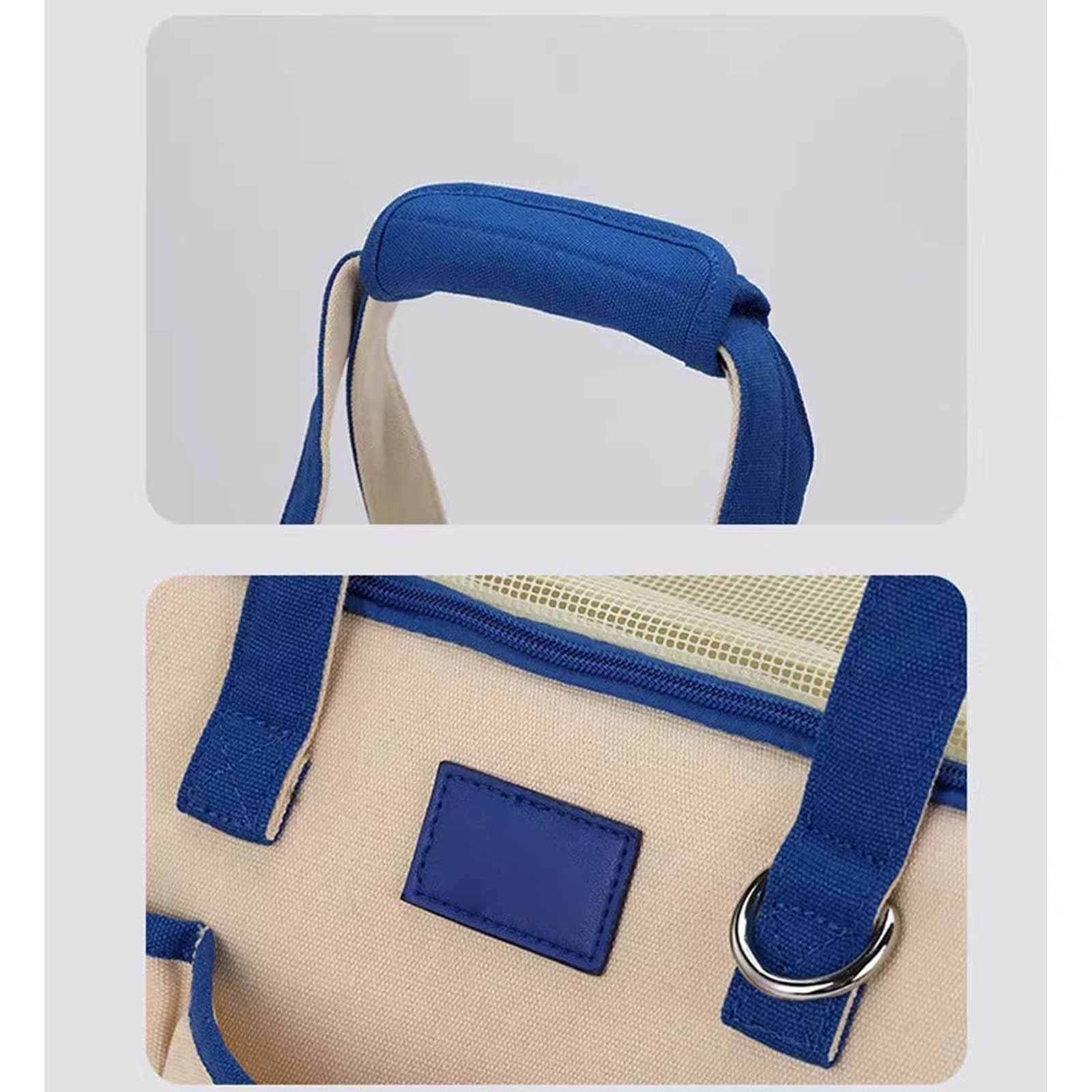 Bolso de Viaje para Mascotas Monedero para Perros Monedero de Animales Pequeños Bolsa para Cachorros Mochila para Perros para Perros Pequeños, Gatos para Viajes Al Aire Libre,Blue