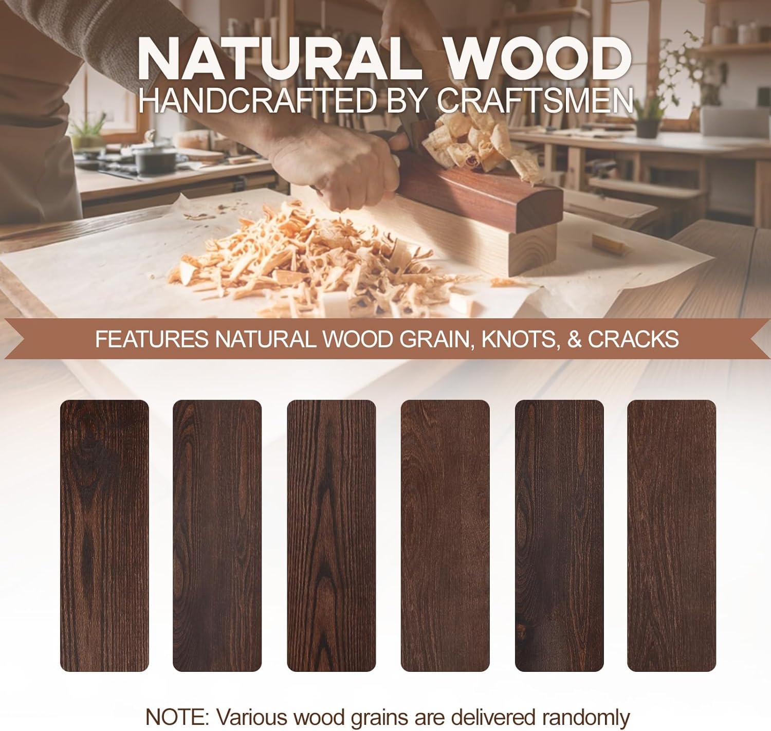 Fireplace Mantel 60 inch - Rustic Solid Wood Mantel, Wall-Mounted Mantel Shelves, Decorative Mantels, Rustic Floating Mantels Shelves, Black Walnut Color