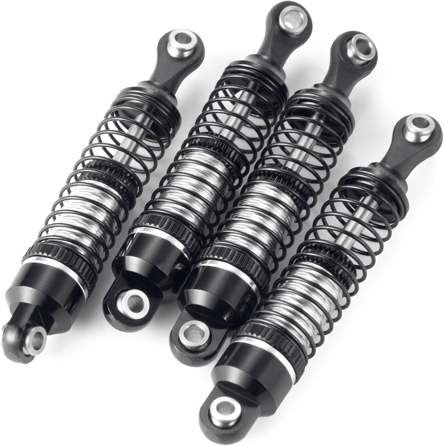 52mm Shock Absorber Damper Upgrade Parts for 1/18 Tra-xxas TRX4M RC Crawler Car (Black)