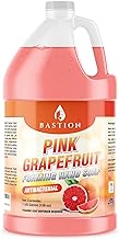 Bastion Pink Grapefruit Foaming Antibacterial Hand Soap Refill 1 Gallon (128 oz) Refreshing Pink Grapefruit Scent Bulk Hand Soap-Made In The USA.
