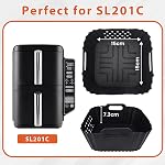 2PCS Silicone Air Accessoires de linge de fryer pour Ninja SL201C DoubleStack 2-espadrilles 8qt 7.6L Air Fryer, Accessoires pour aéroglisseur réutilisables Linges de silicone pour Philips 4.2L 2000 Series 4.1L HD9252 HD9200 HD9255