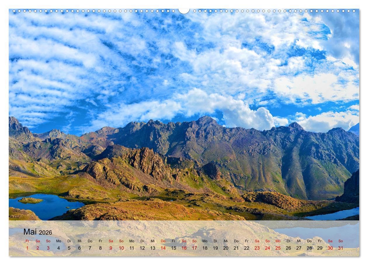 Magische Bergwelten der Erde (hochwertiger Premium Wandkalender 2026 DIN A2 quer), Kunstdruck in Hochglanz: Stimmungsvolle Naturaufnahmen von Bergregionen in geheimnisvollem Licht (CALVENDO Natur)