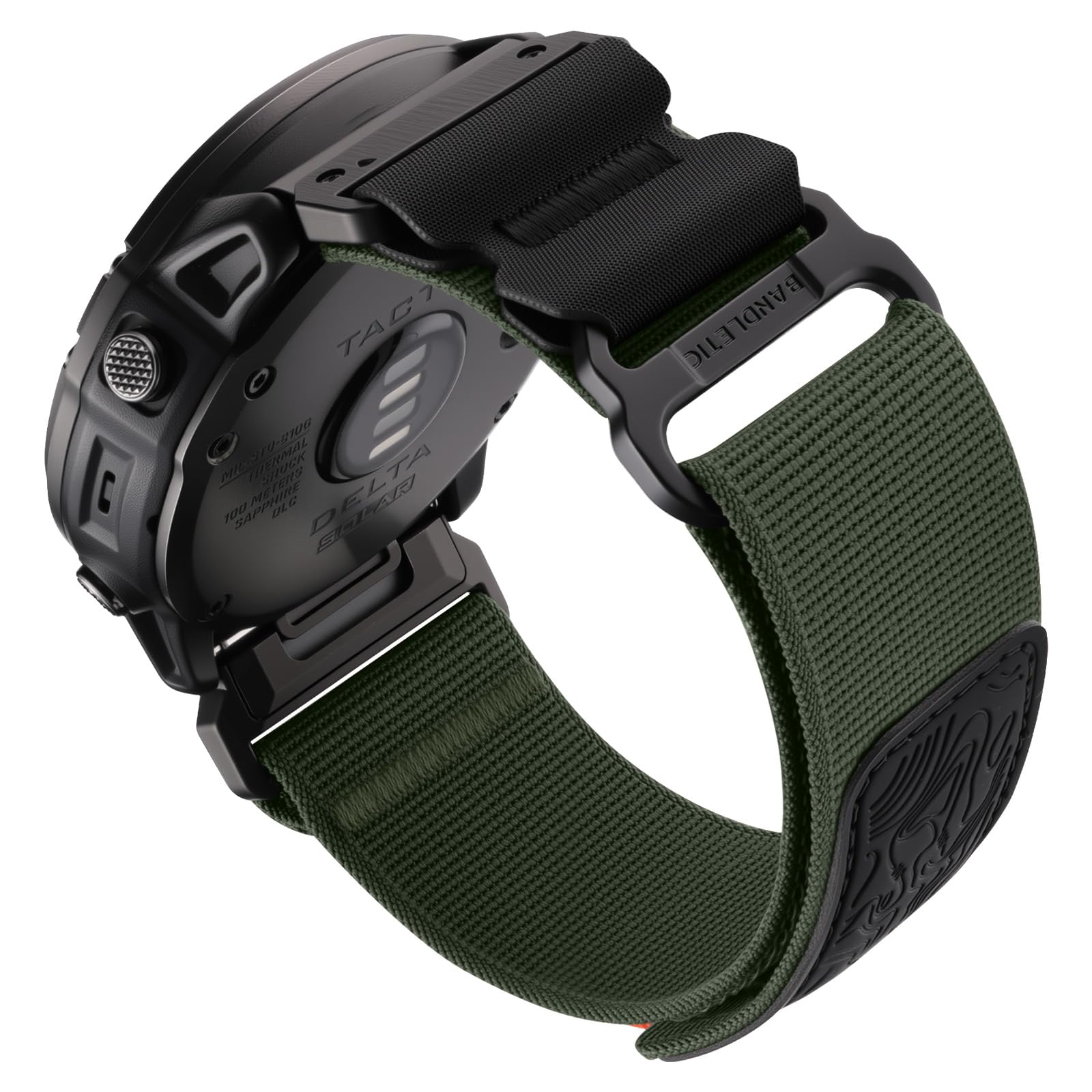 Bandletic Nylon 26mm Quick Fit Watch Band Compatible with D2 Mach 2 51mm