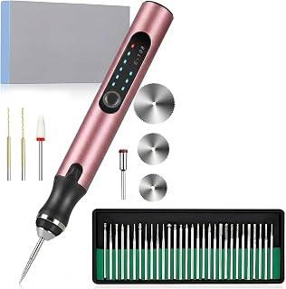 3-speed Cordless Engraving Pen Kit - Engrave 50+ Surfaces, Includes 30 Drill Bits, 7 Grinding Tools, 5 Templates, Usb Rechargeable For Wood, Resin, Jewelry Making