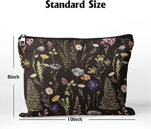 Miniatura 4 de Cafl Bolsa de maquillaje para viajes, artículos esenciales para organizar joyas, bolsa de cosméticos para el cuidado de la piel, neceser con