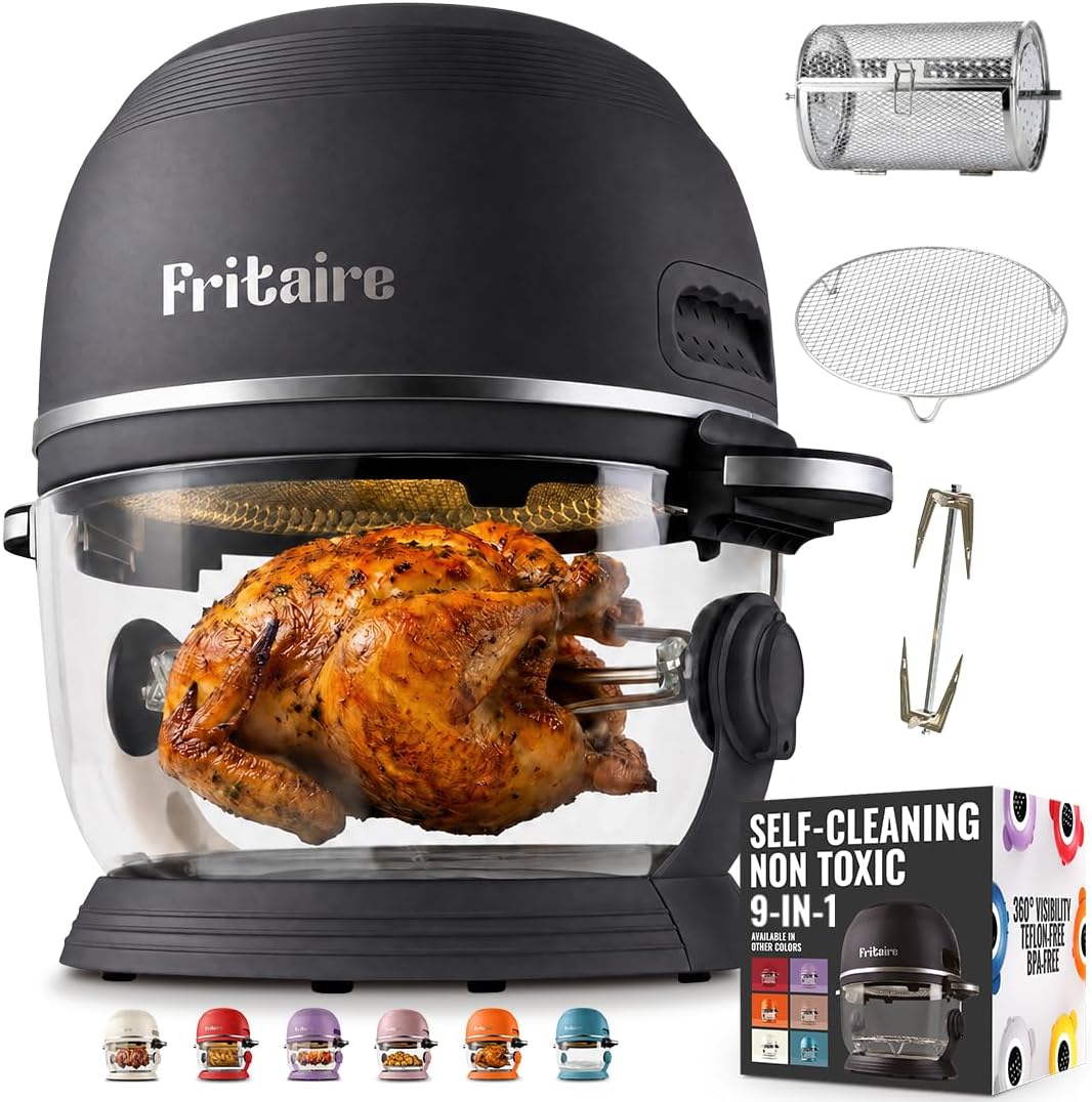 Fritaire Non Toxic Air Fryer™, 4.7 Litre, Black