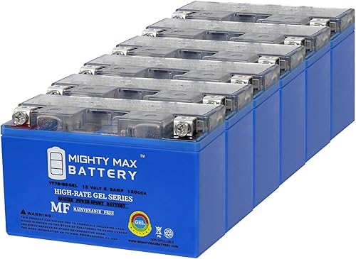 Mighty Max Battery YT7B-BS GEL 12V 6.5AH Replacement Battery Compatible with Suzuki Drz400e 2003-6 Pack