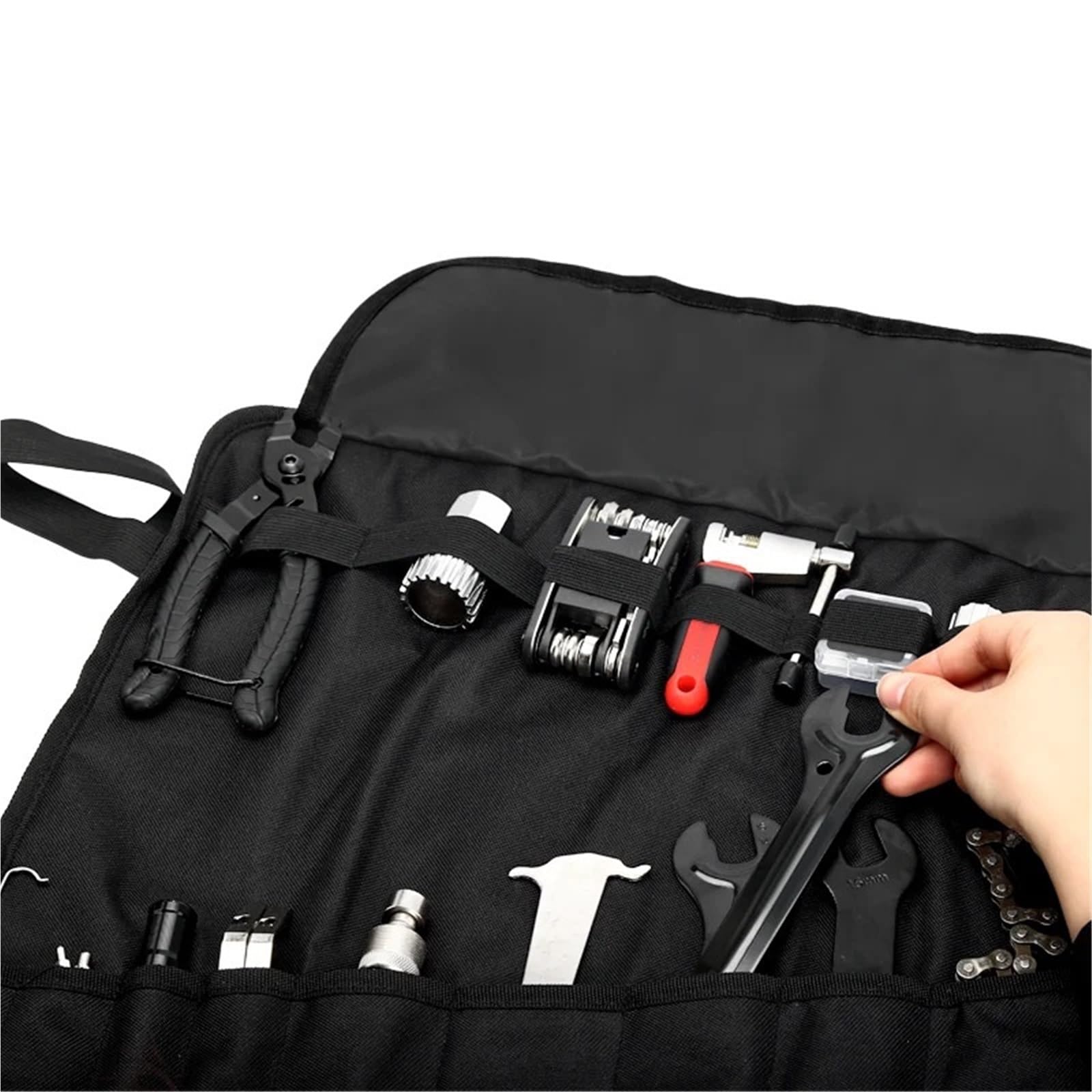 Generico Set di Attrezzi for Riparazione Bici Kit di Riparazione Pneumatici MTB con Strisce di Gomma Antiforatura