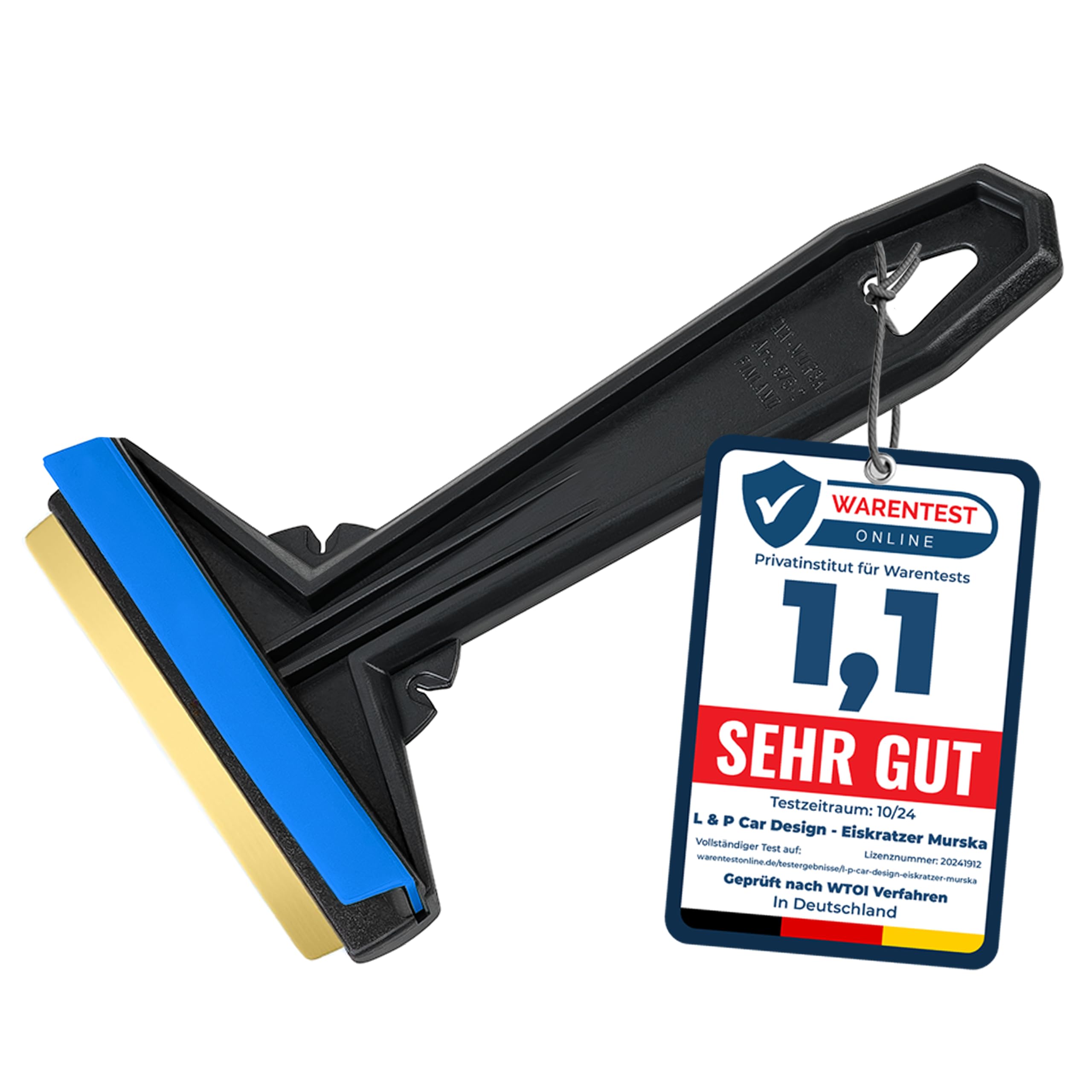 Car Ice Scraper Brass Blade - Fast, Effortless, efficient & Easy - Brass Ice Scrapers for Car Windshield Ice Scraper - Brass Ice Scraper for Car - Original Murska from Europe - for Winter A054