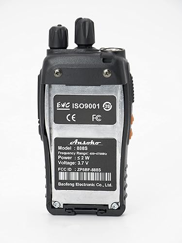 Miniatura 7 de Ansoko Walkie Talkies Radios bidireccionales recargables de largo alcance de 16 canales con auricular (paquete de 2)