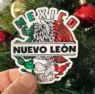 Generic Set of 2 Nuevo Leon Mexico Eagle Emblem Decal Stickers – Full Color, Weatherproof,