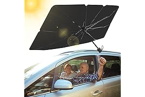 SACSTAR Car Windshield Sun Shade - Foldable Sunshade for Various Sizes