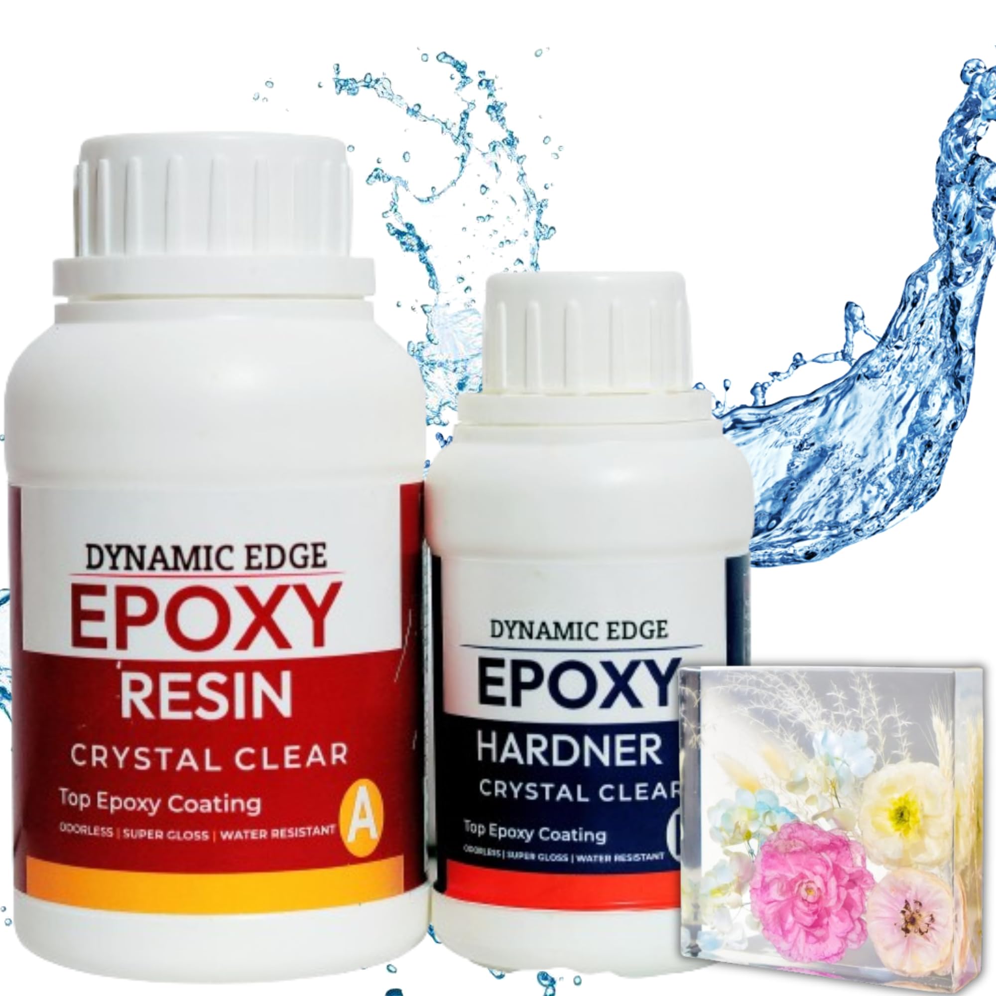 Dynamic Edge - Epoxy Resin - 3:1 Epoxy Resin And Hardener Art Kit 160Gm - Crystal Clear Resin - 120Gm, Hardener - 40Gm, For Art And Craft, Diy, Home Decor Projects For Beginners - Epoxy Resin Art Kit. (B0C7P88PYR) Amazon Price History, Amazon Price Tracker