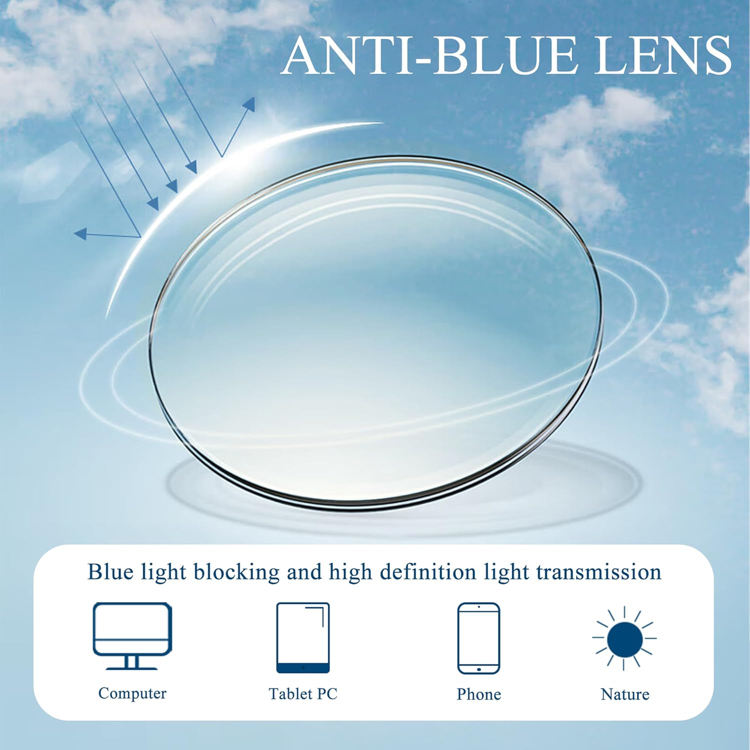 Blue Light Blocking Glasses Men Women Half Frame UV400 Glasses Clear Lens Anti Eyestrain Glasses Computer Gaming - Image 4