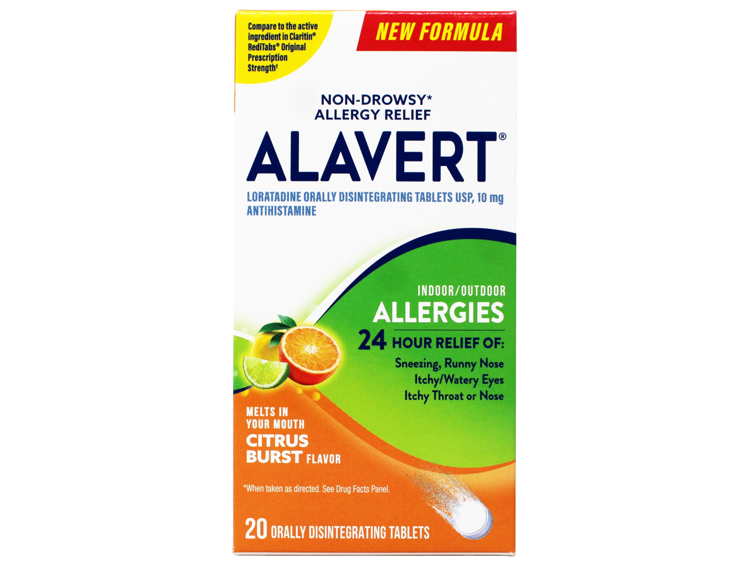Alavert 24 Hour Orally Disintegrating Tablets Citrus Burst 18 Tablets