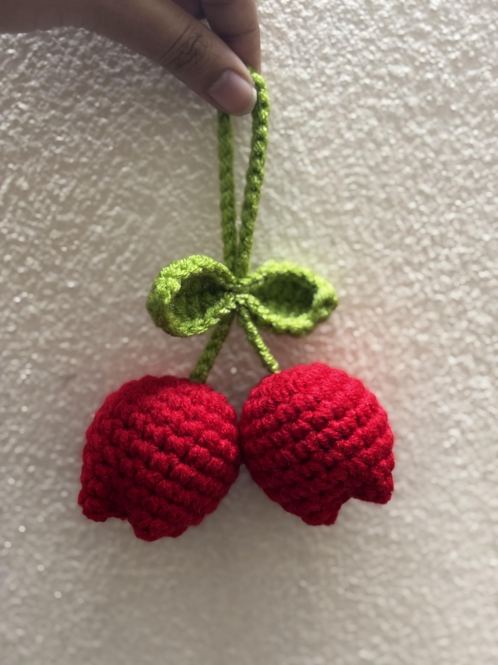 Buy Handmade Crochet red Tulips Car Decorative Ornament, Car