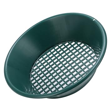 Gold Mining Pan, Gold Pan Green ABS Plastic Portable for Gold Panning for Streams for Rivers