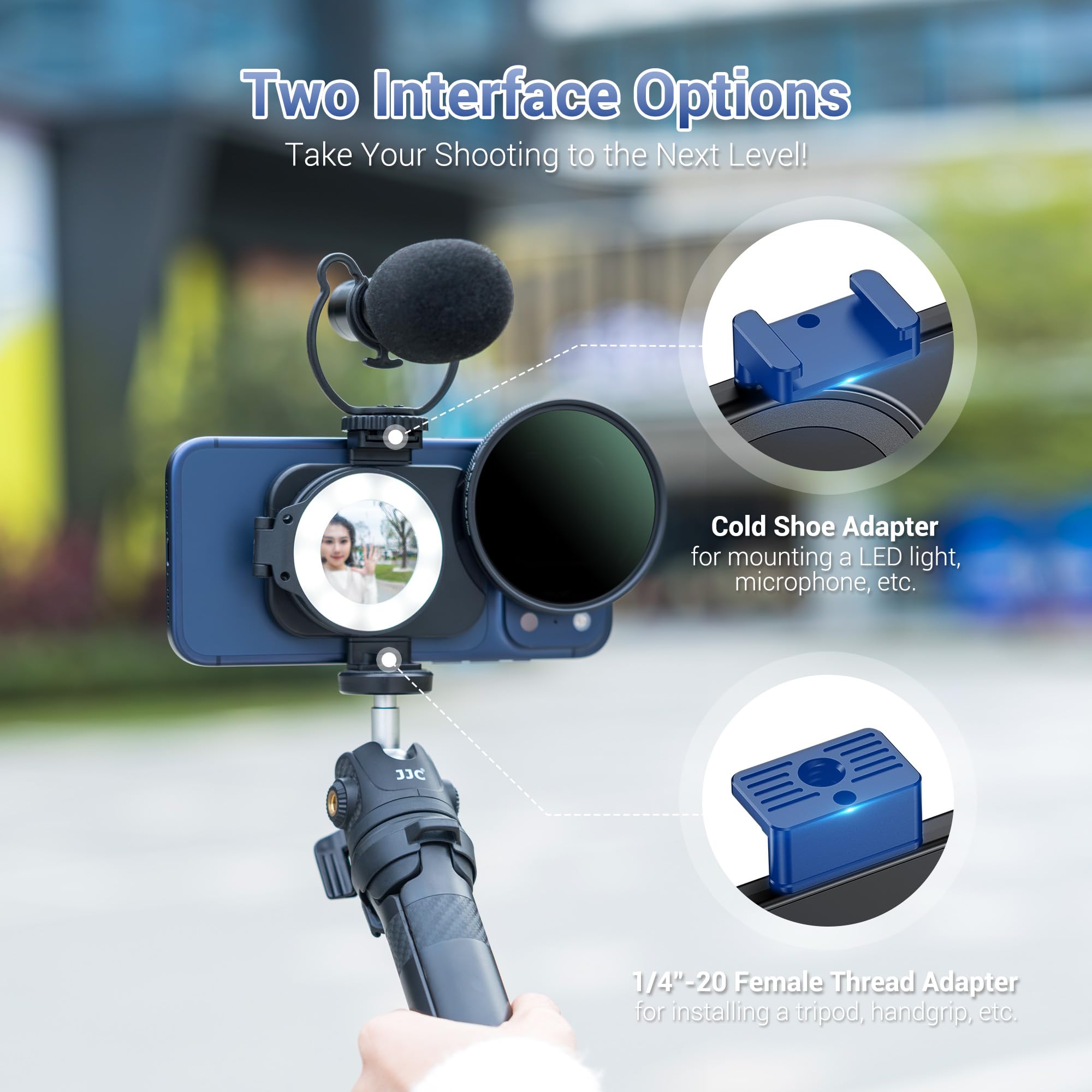 JJC Adattatore magnetico per filtro obiettivo telefono da 67 mm con filtro CPL per iPhone 17/16/15/14 Pro Max, 17/16/15/14 Pro, 17/16/15/14 Plus, 17/16/15/14, kit filtro CPL per iPhone