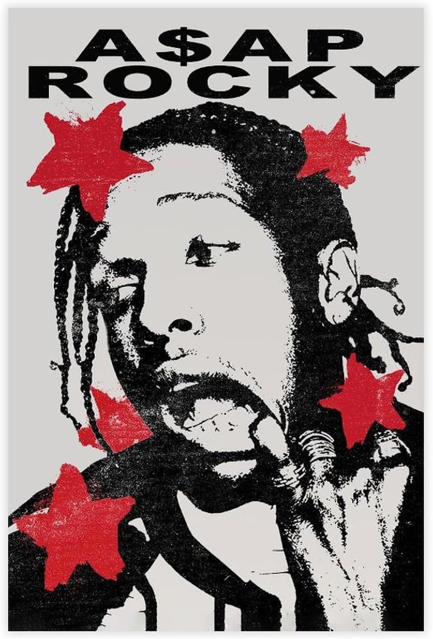 Amazon.com: A$AP Poster Rocky RAP HD Print Music Canvas Posters for ...