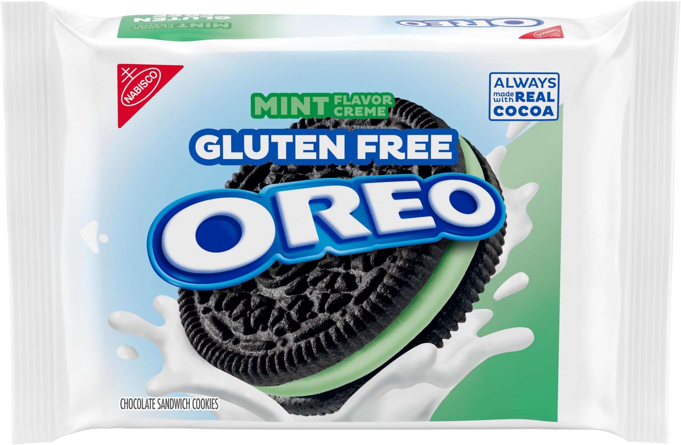 Gluten Free Mint Creme Chocolate Sandwich Cookies, Gluten Free Cookies, 12.47 oz