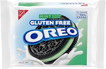 OREO Gluten Free Mint Creme Chocolate Sandwich Cookies, Gluten Free Cookies, 12.47 oz