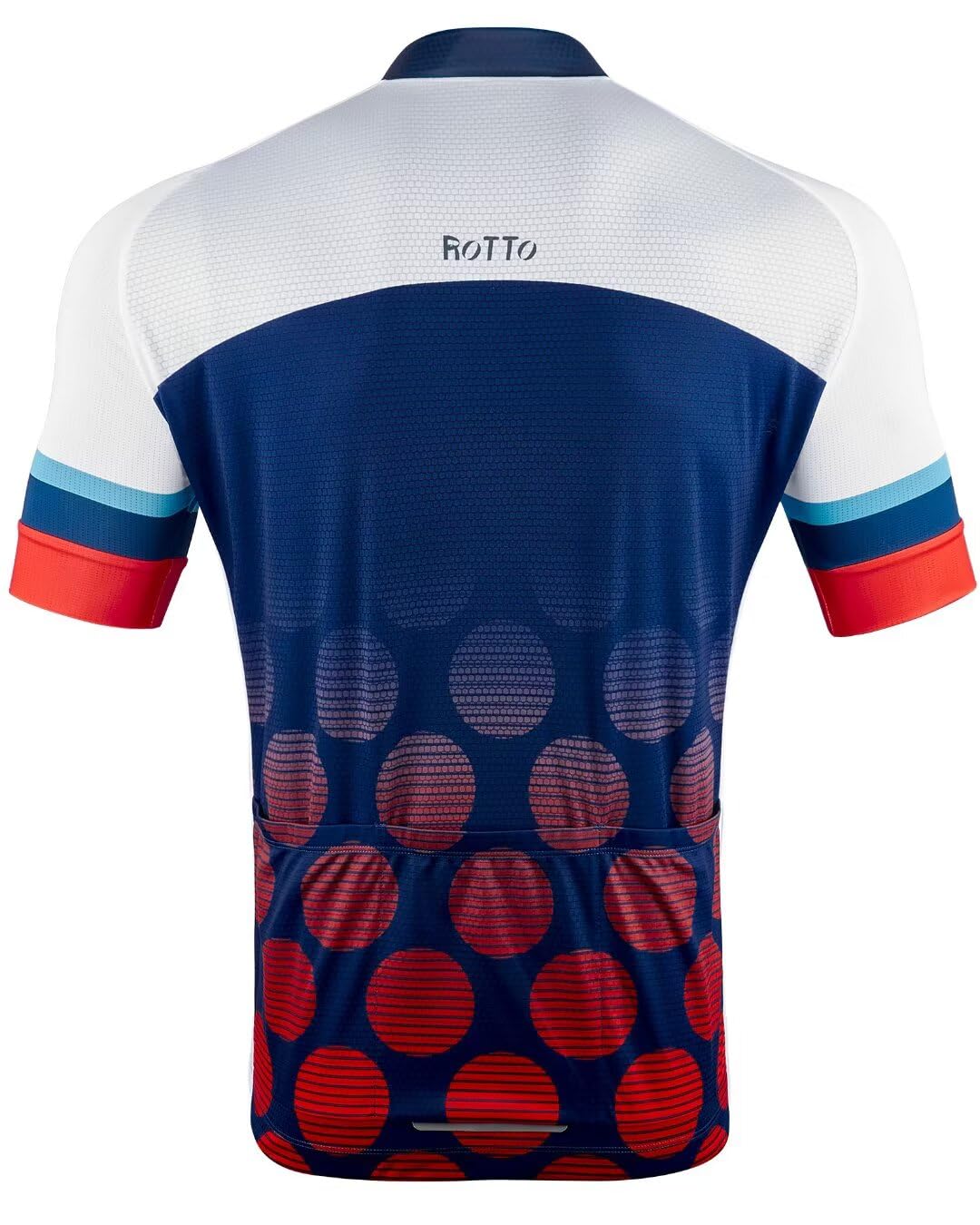 ROTTO Maillot Cyclisme Homme Respirant Tee Shirt Manche Courte Série de Lignes Simples