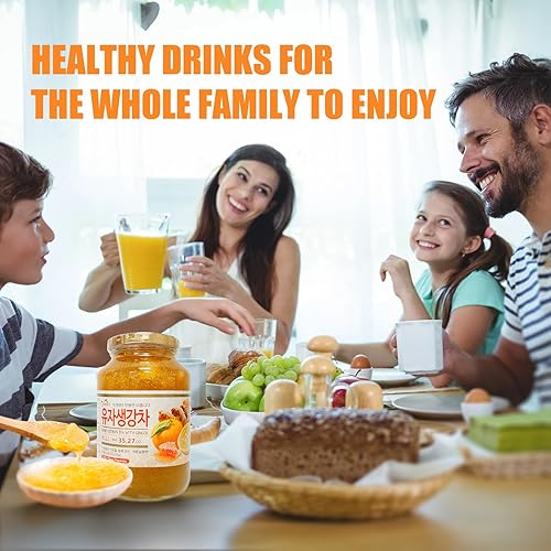 Miniatura 6 de Apexy Auténtico té coreano de miel y cítricos con jengibre, té de cítrico, solo tienes que añadir agua caliente, mermelada de yuzu, yuzu para