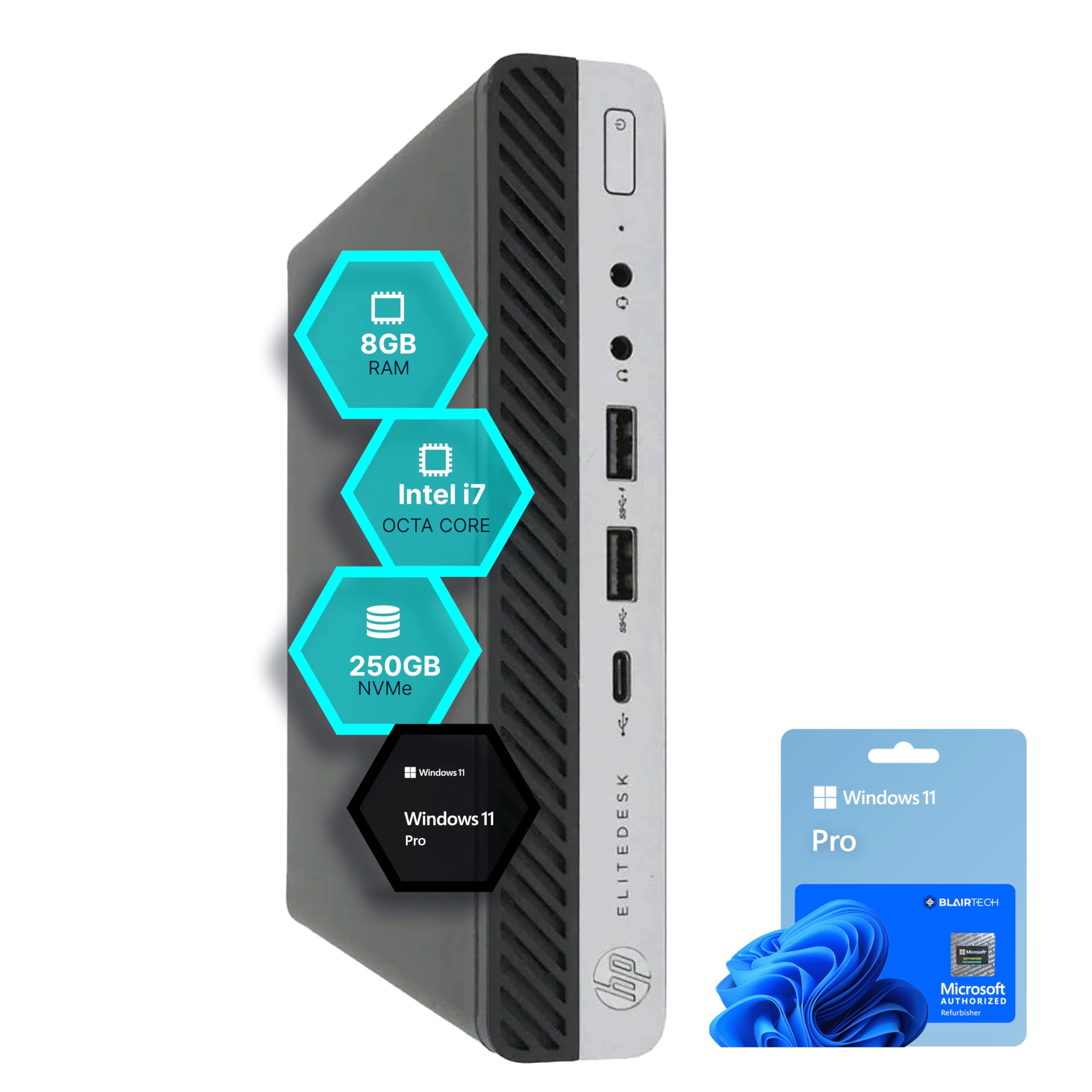 Amazon.com: HP EliteDesk 800 G5 Mini PC | Intel Core i7 | 8GB RAM