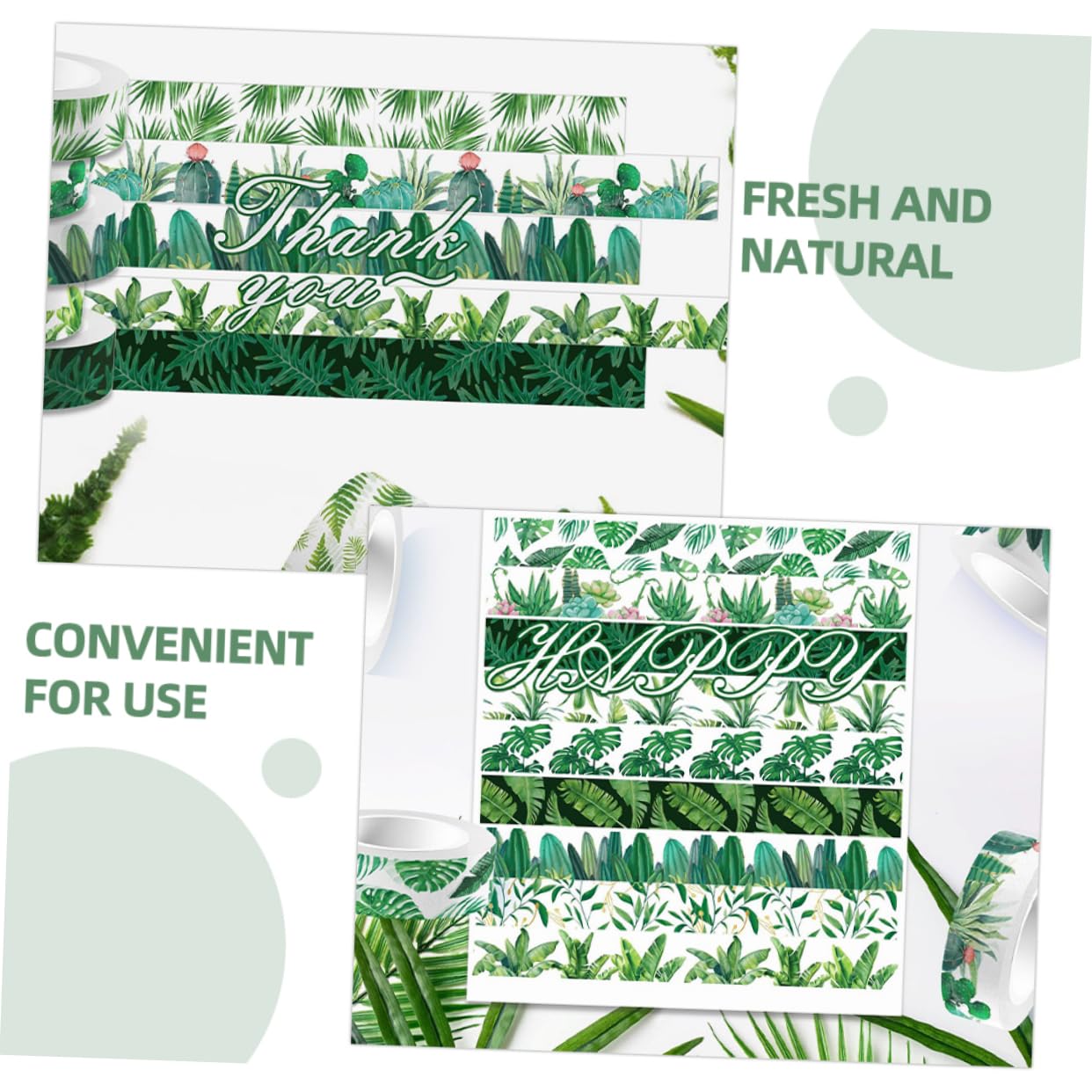Operitacx 60rollos Cinta Washi Aesthetic Diseño De Plantas Para Manualidades y Decoración De Diarios Cinta Adhesiva Decorativa Para Scrapbooking y Embalaje