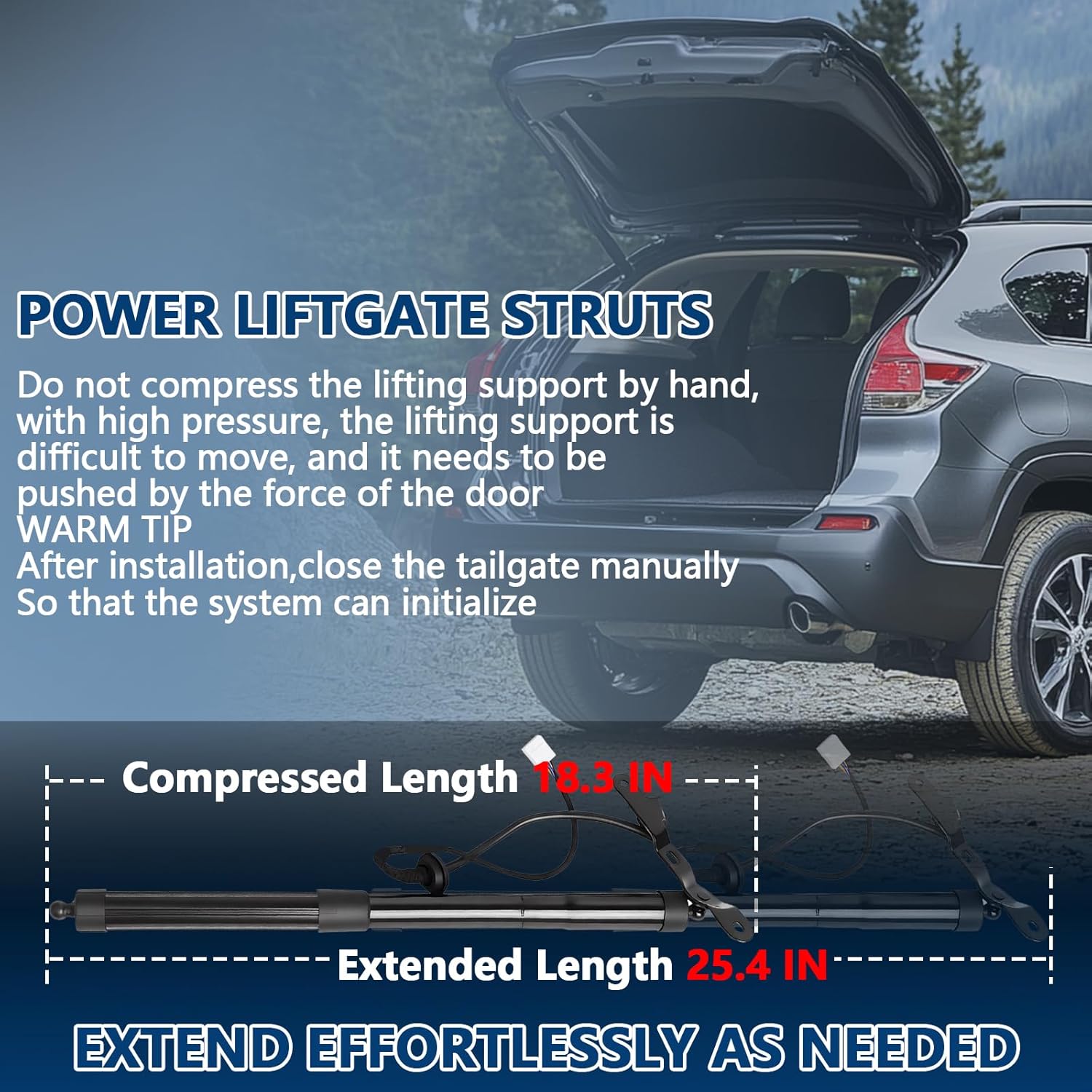 Electric Rear Tailgate Power Liftgate Support Shock Struts Compatible with 2013-2018 RAV4 2.5L Replace for 6892009010 6891009010 Pair of 2