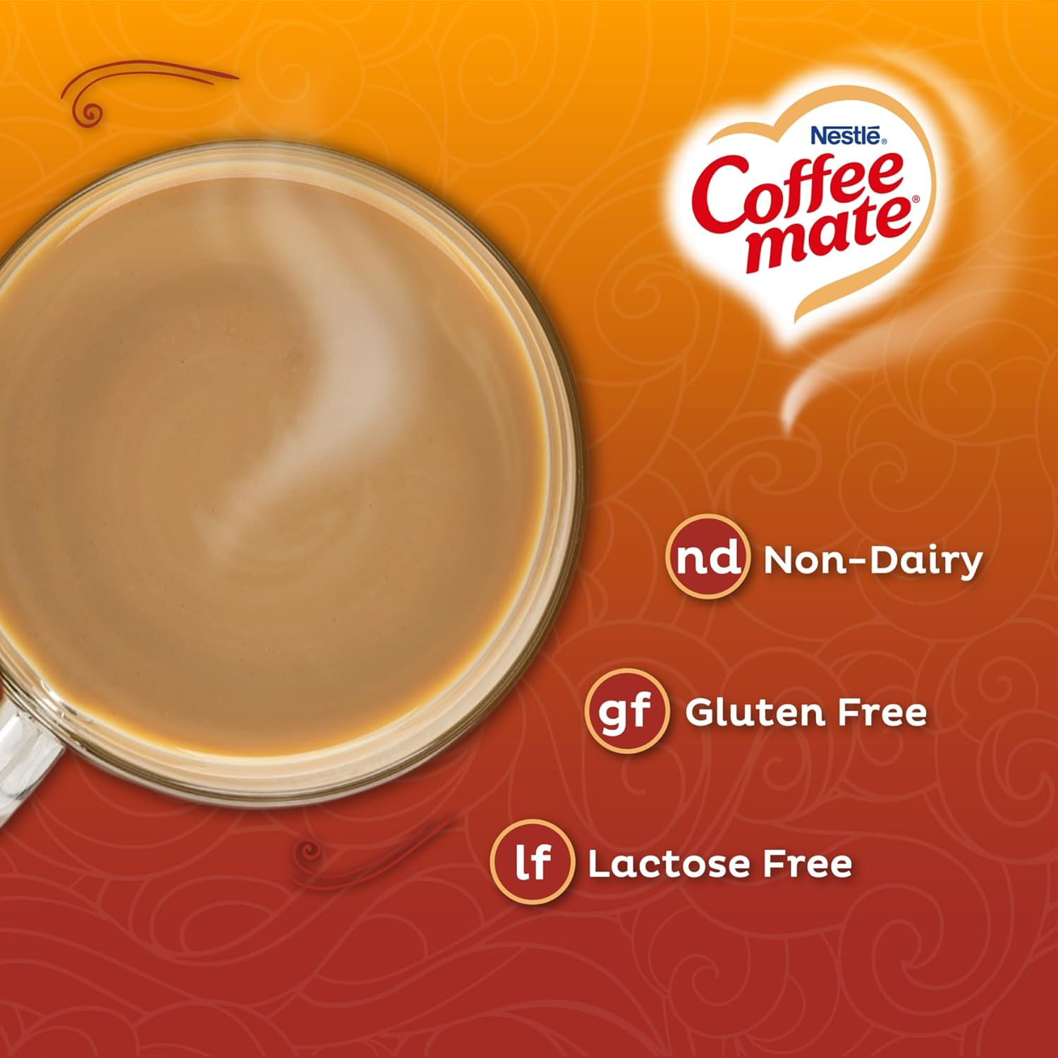 Coffee mate Powdered Creamer Variety 4 Pk, 1 of each of the following: Original, Hazelnut, French Vanilla, Caramel Latte