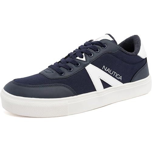 Nautica Men's Casual Shoe, Classic Lace-Up Low Top Loafer, Fashion Sneaker - in Medium & Wide Width Sizes
