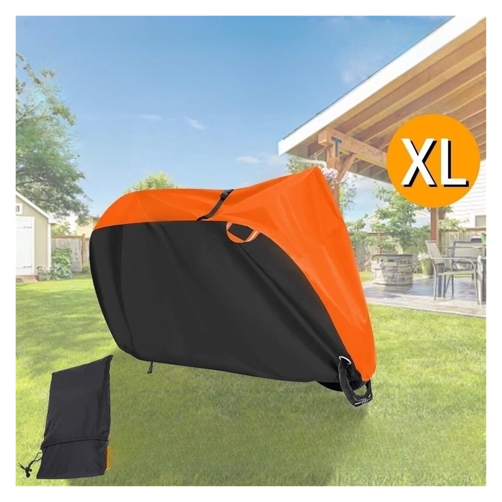Motorradabdeckungen Schutzplane Mit Outdoo 200 X 70 110 cm 210D-Abdeckung, Geeignet Für Motorräder, Zubehör, Motorrad Motorradplane Motor Mope