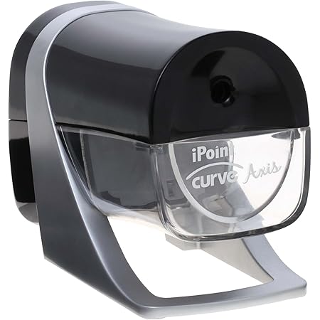 Amazon Com Westcott Ipoint Curve Axis Electric Heavy Duty Pencil Sharpener 15512 Single Office Products