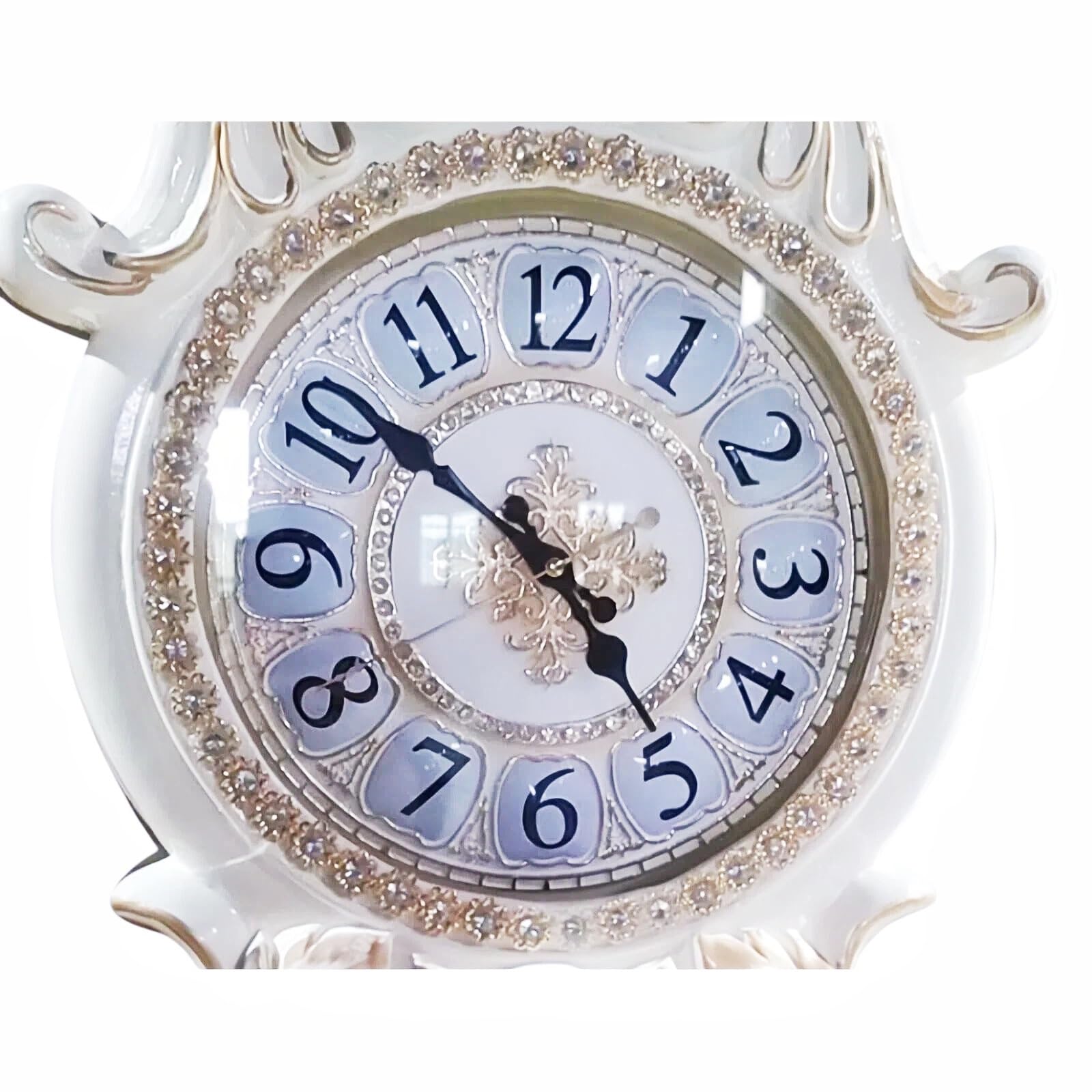 Reloj de pie Reloj de Piso Cuarzo Silencioso Número Romano Tallado