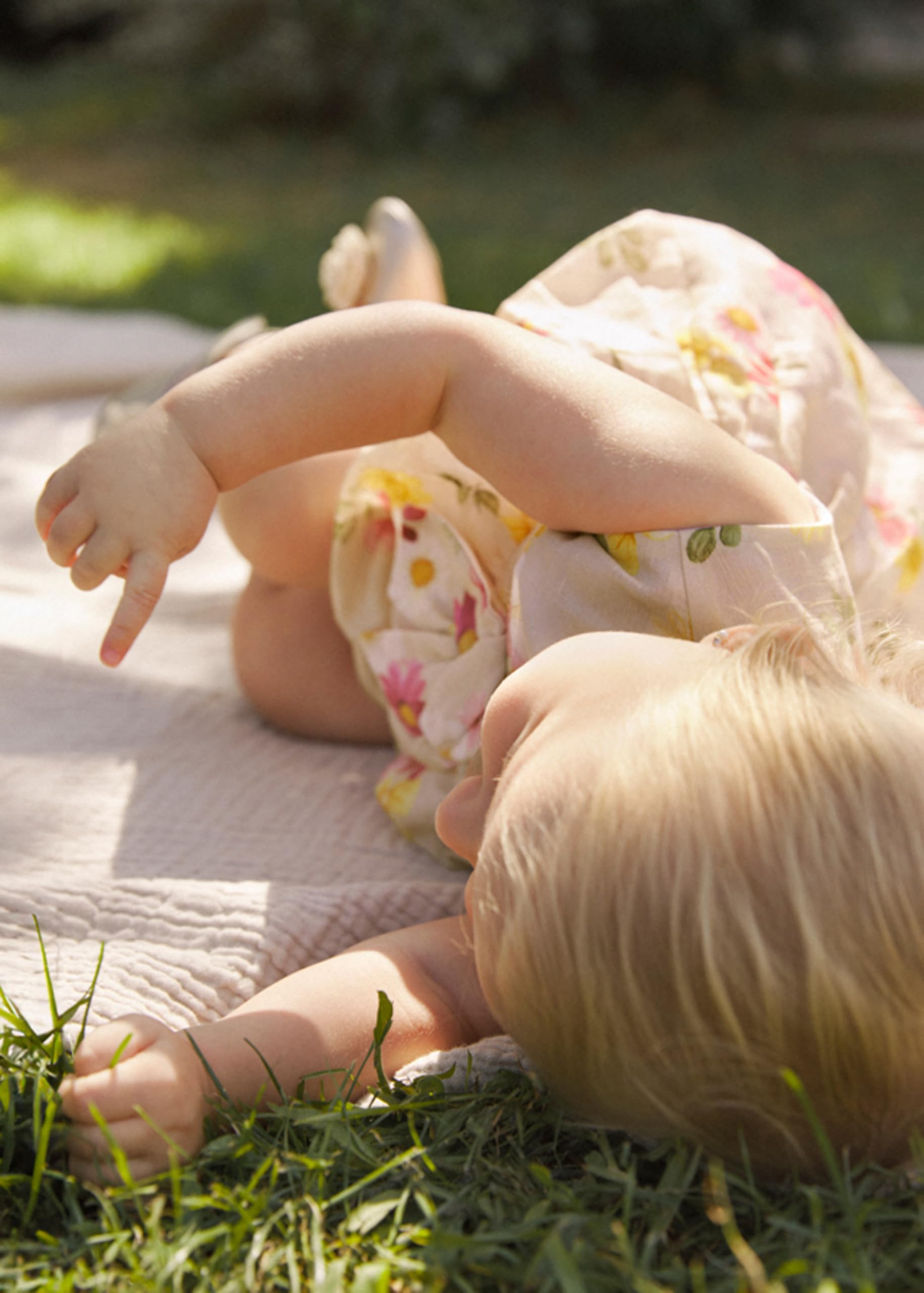 Vestito estivo per bambina – Vestito regalo per bambina – Vestito stampato lino da 3 mesi a 18 mesi