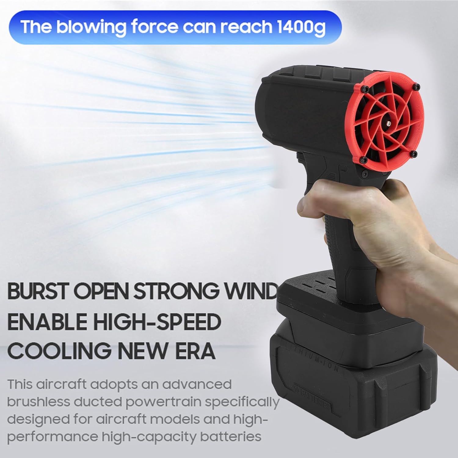 Cordless Electric Compressed Air Duster, 500000RPM Dry Blower, Portable Rechargeable Spray Air Can Duster for PC Keyboards Cars Camp Office Outdoor (-2613240070012)